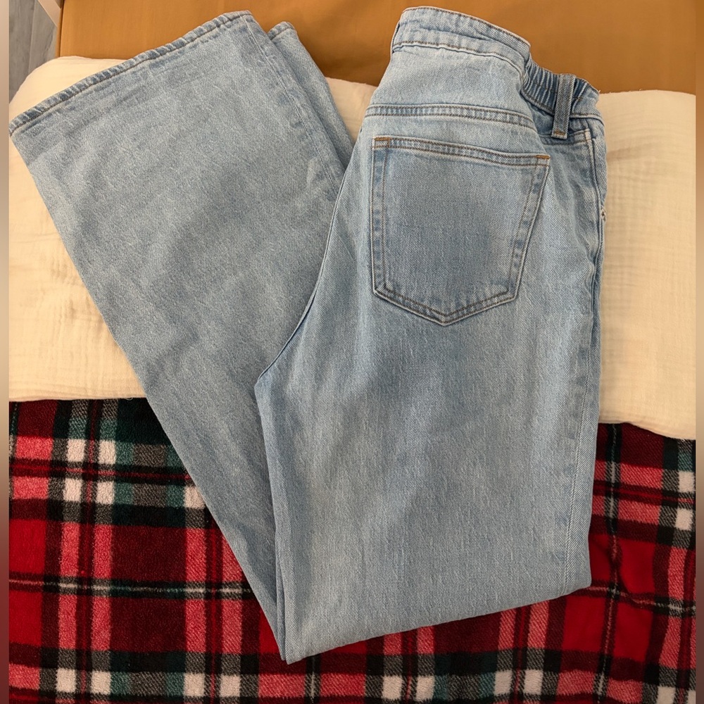 H&M Light Blue Wide Leg Jeans Maternity jeans - Picture 10 of 14